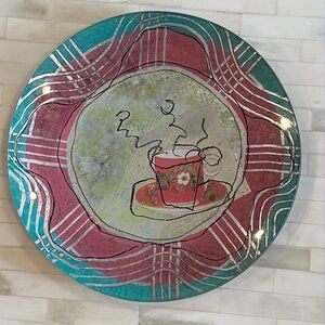 S. Ward Handpainted Teacups Small Plate Signed & Numbered